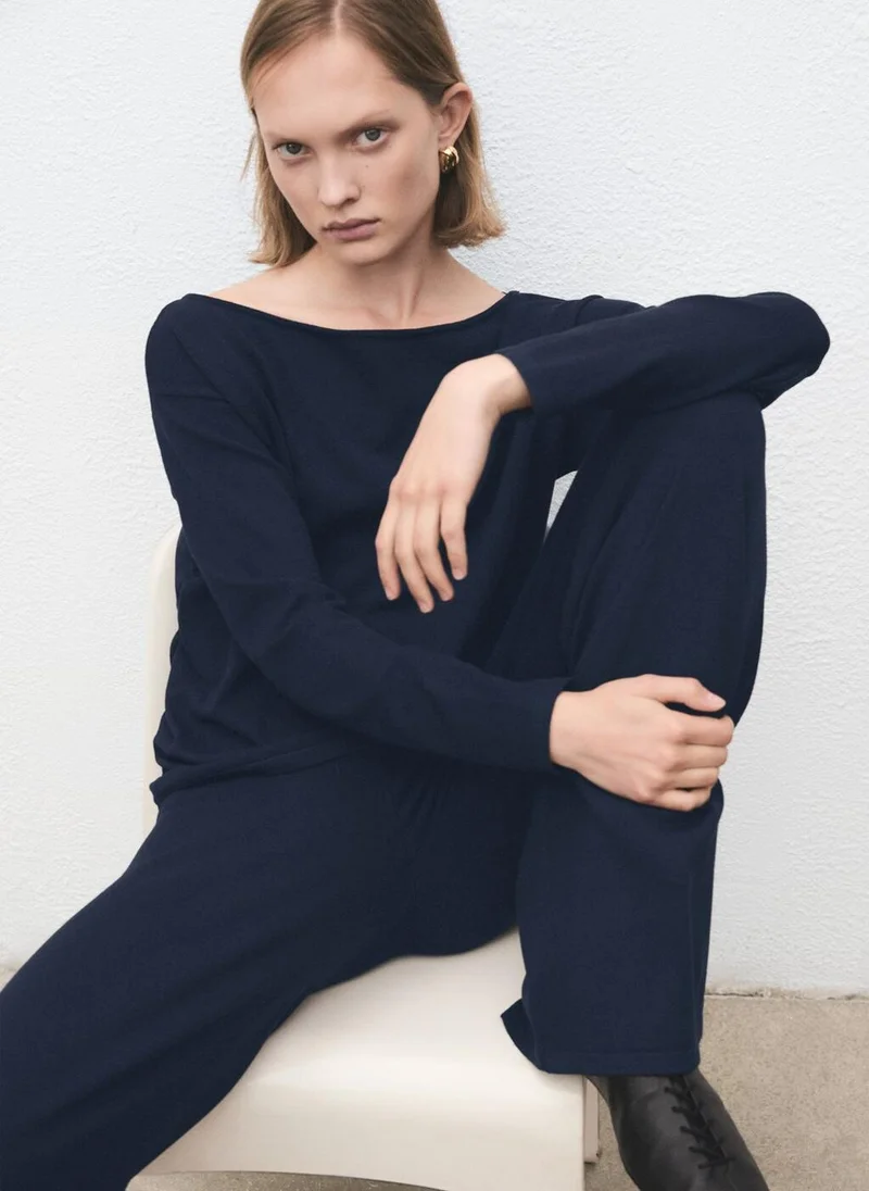 Mango  Straight knitted trousers for Women | Best Price UAE